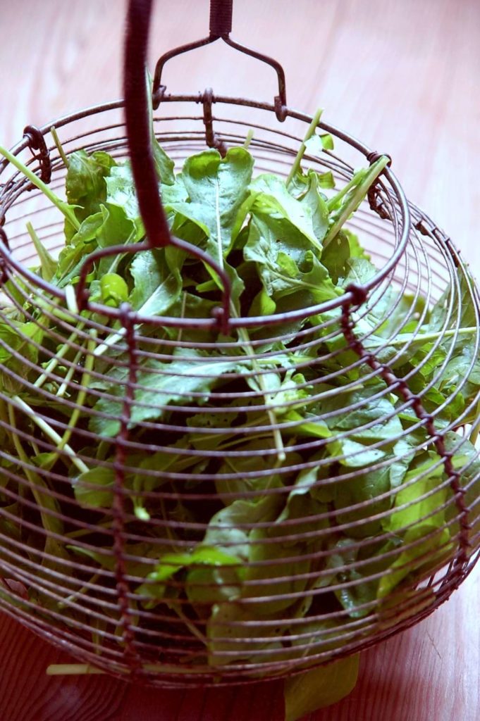 フランス ヨーロッパ アンティーク サラダバスケット 針金【ふらかつ】2