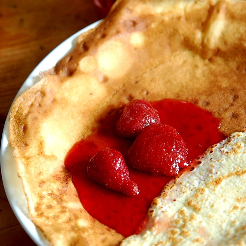 フランスは今日、クレープの日1　Chandleur シャンドルール　自家製いちごジャム　【ふらかつ】